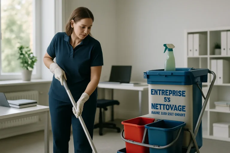 Professionnel de nettoyage intervenant dans un appartement à Ormesson-sur-Marne.